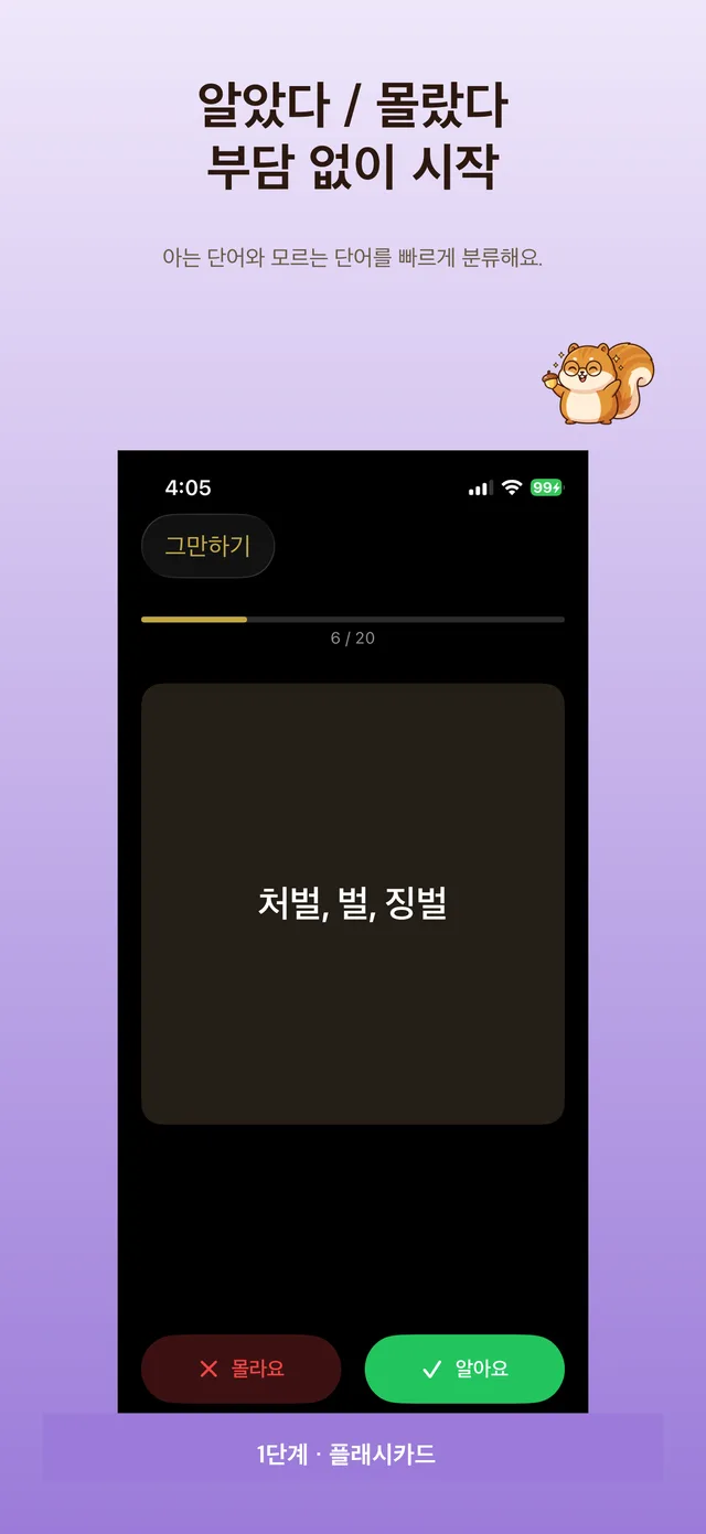 플래시카드 학습